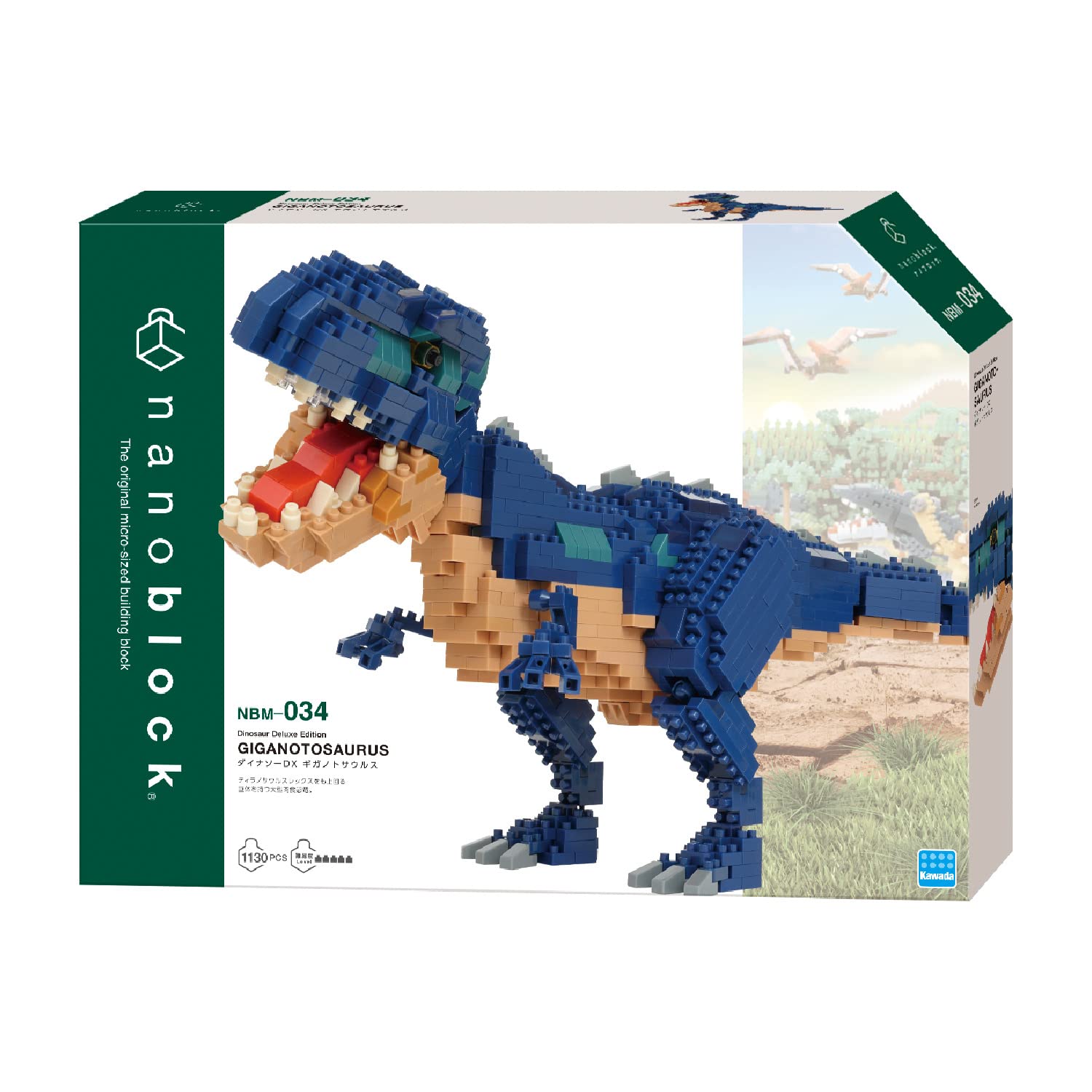 KAWADA Nanoblock Dinosaur Dx Giganotosaurus- Japan Figure Store - #1 Bring To You The Best Japanese Goods