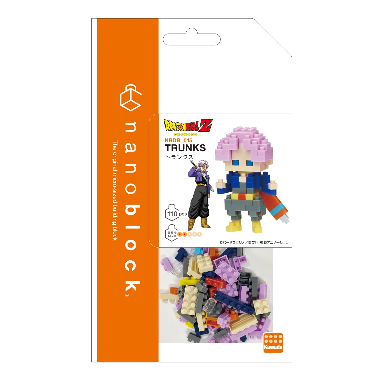 Kawada Nanoblock Dragon Ball Z Future Trunks Nbdb_015- Japan Figure Store - #1 Bring To You The Best Japanese Goods