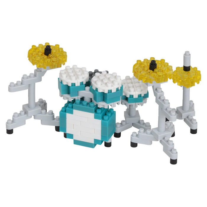 KAWADA Nbc-348 Nanoblock Drum Set Green- Japan Figure Store - #1 Bring To You The Best Japanese Goods