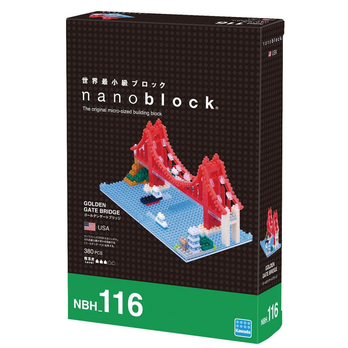 KAWADA Nbh-116 Nanoblock Golden Gate Bridge- Japan Figure Store - #1 Bring To You The Best Japanese Goods