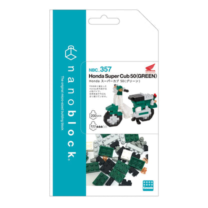 KAWADA Nbc-357 Nanoblock Honda Super-Cub 50 Green- Japan Figure Store - #1 Bring To You The Best Japanese Goods