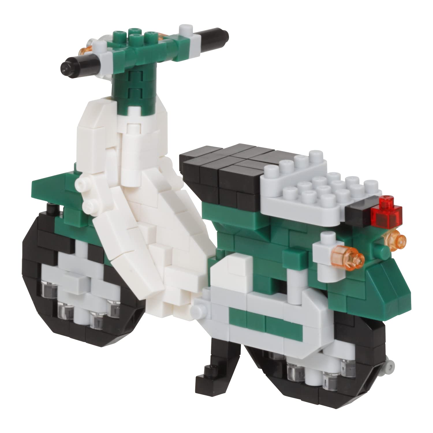 KAWADA Nbc-357 Nanoblock Honda Super-Cub 50 Green- Japan Figure Store - #1 Bring To You The Best Japanese Goods