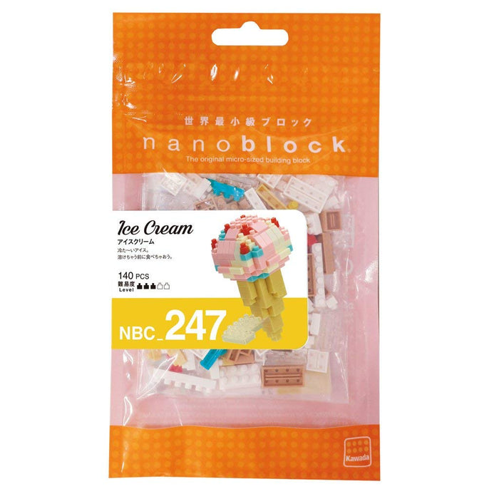 KAWADA Nbc-247 Nanoblock Ice Cream- Japan Figure Store - #1 Bring To You The Best Japanese Goods