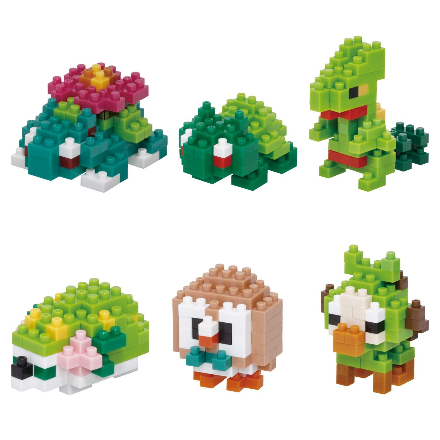 Kawada Nanoblock Mini Nano Pokemon Grass Type (Box) Nbmc_21S Pokemon Building Toys- Japan Figure Store - #1 Bring To You The Best Japanese Goods