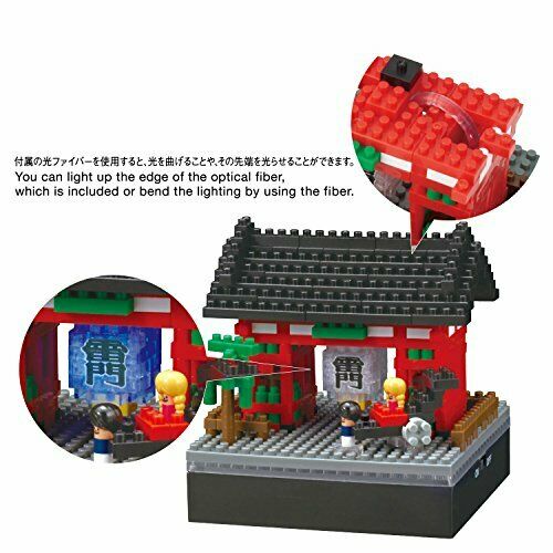 Nanoblock Nbh-157 Optical Fiber + Kaminarimon- Japan Figure Store - #1 Bring To You The Best Japanese Goods