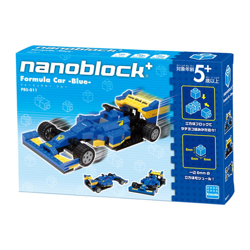 KAWADA Pbs-011 Nanoblock Plus Formula Car Blue- Japan Figure Store - #1 Bring To You The Best Japanese Goods