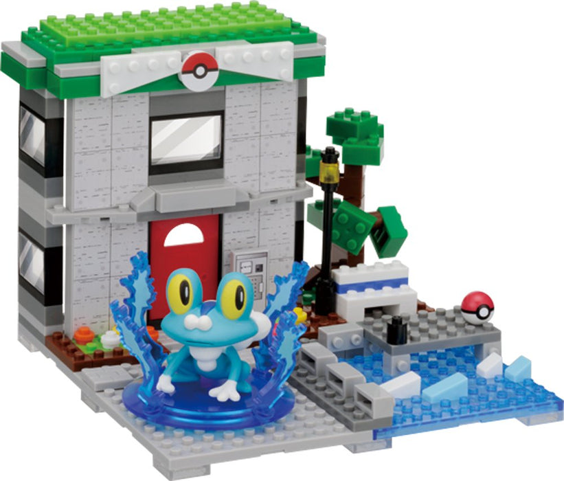 KAWADA Pp-004 Nanoblock Plus Pokemon Froakie Keromatsu Yacht Harbor- Japan Figure Store - #1 Bring To You The Best Japanese Goods
