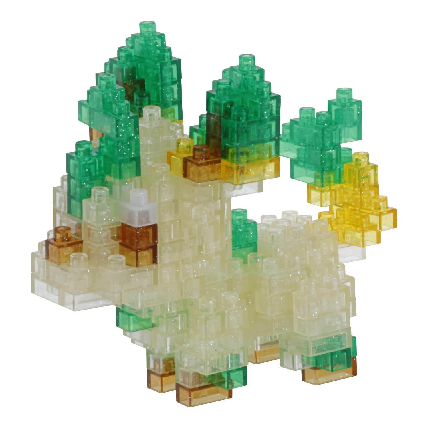 Kawada Nanoblock Pokemon Leafeon Brilliant Shining ver. NBPM_083 Japanese Toy Building Block- Japan Figure Store - #1 Bring To You The Best Japanese Goods