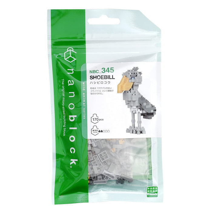 KAWADA Nbc-345 Nanoblock Shoebill- Japan Figure Store - #1 Bring To You The Best Japanese Goods