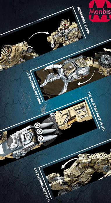 Narwhals Menbis Transformer 1457-Piece Megaligator Block Kit Megatron Battle Form- Japan Figure Store - #1 Bring To You The Best Japanese Goods