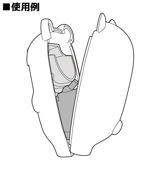 Nendoroid More: Face Parts Case Ghost Cat [Shiro]- Japan Figure Store - #1 Bring To You The Best Japanese Goods