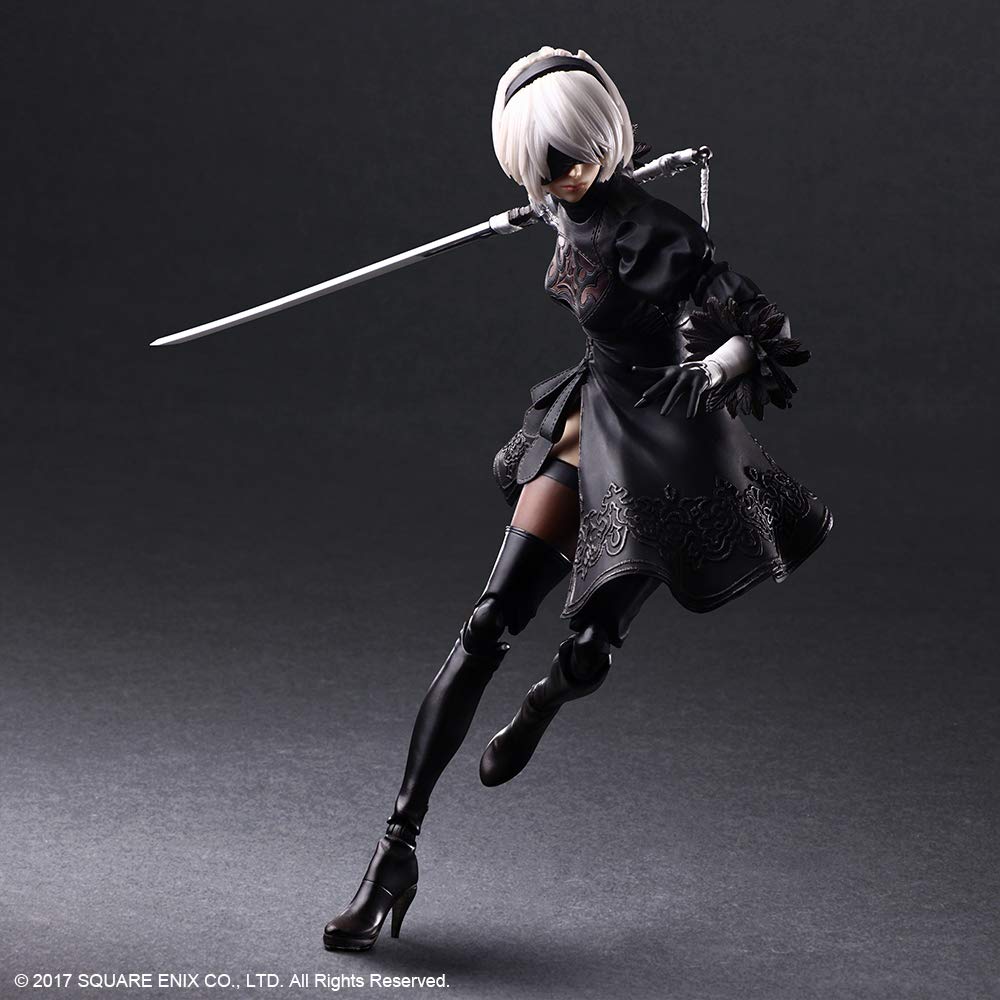 SQUARE ENIX Play Arts Kai Yorha No.2 Type B -2B- Figure Nier: Automata- Japan Figure Store - #1 Bring To You The Best Japanese Goods