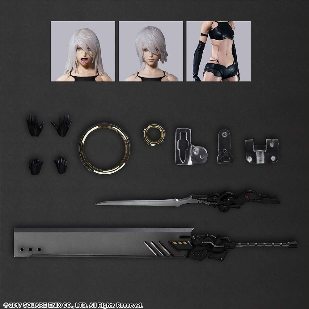 Nier Automata Play Arts Kai Yorha Type A No. 2 Dx Version Pre-Painted Pvc Action Figure- Japan Figure Store - #1 Bring To You The Best Japanese Goods