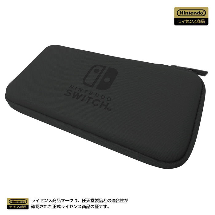 HORI Slim Hard Pouch For Nintendo Switch Lite Black- Japan Figure Store - #1 Bring To You The Best Japanese Goods