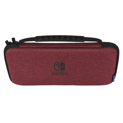 HORI Slim Hard Pouch Plus For Nintendo Switch / Nintendo Switch Oled Model Red- Japan Figure Store - #1 Bring To You The Best Japanese Goods