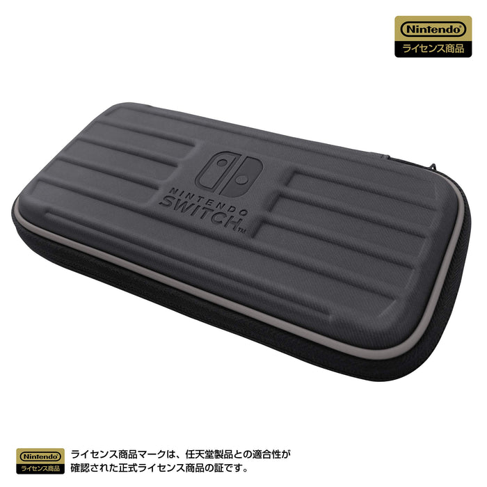 HORI Hard Pouch For Nintendo Switch Lite Black X Gray- Japan Figure Store - #1 Bring To You The Best Japanese Goods