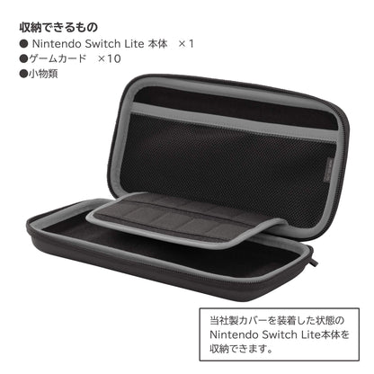 HORI Hard Pouch For Nintendo Switch Lite Black X Gray- Japan Figure Store - #1 Bring To You The Best Japanese Goods