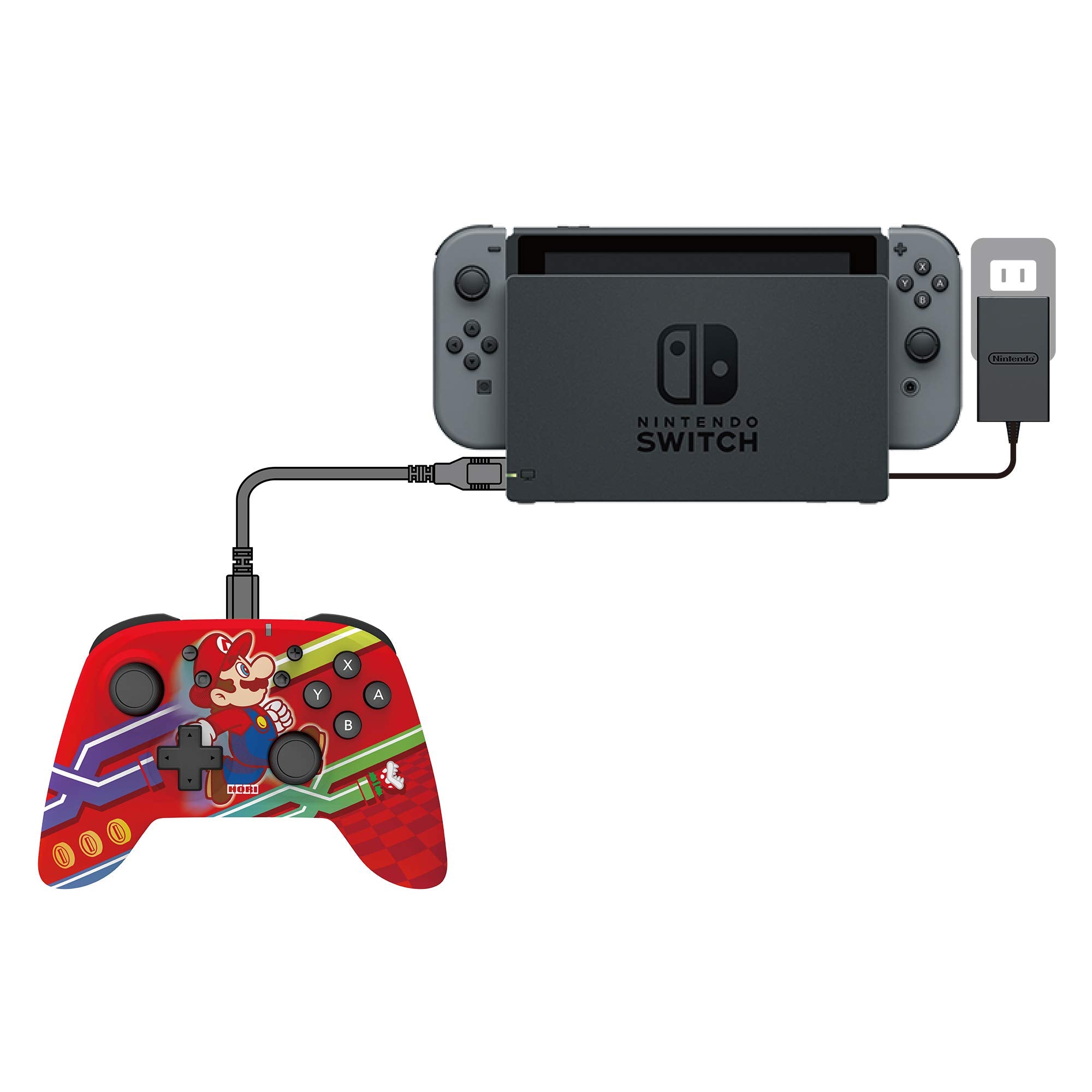 HORI Wireless HORI pad Controller For Nintendo Switch Super Mario Edition- Japan Figure Store - #1 Bring To You The Best Japanese Goods