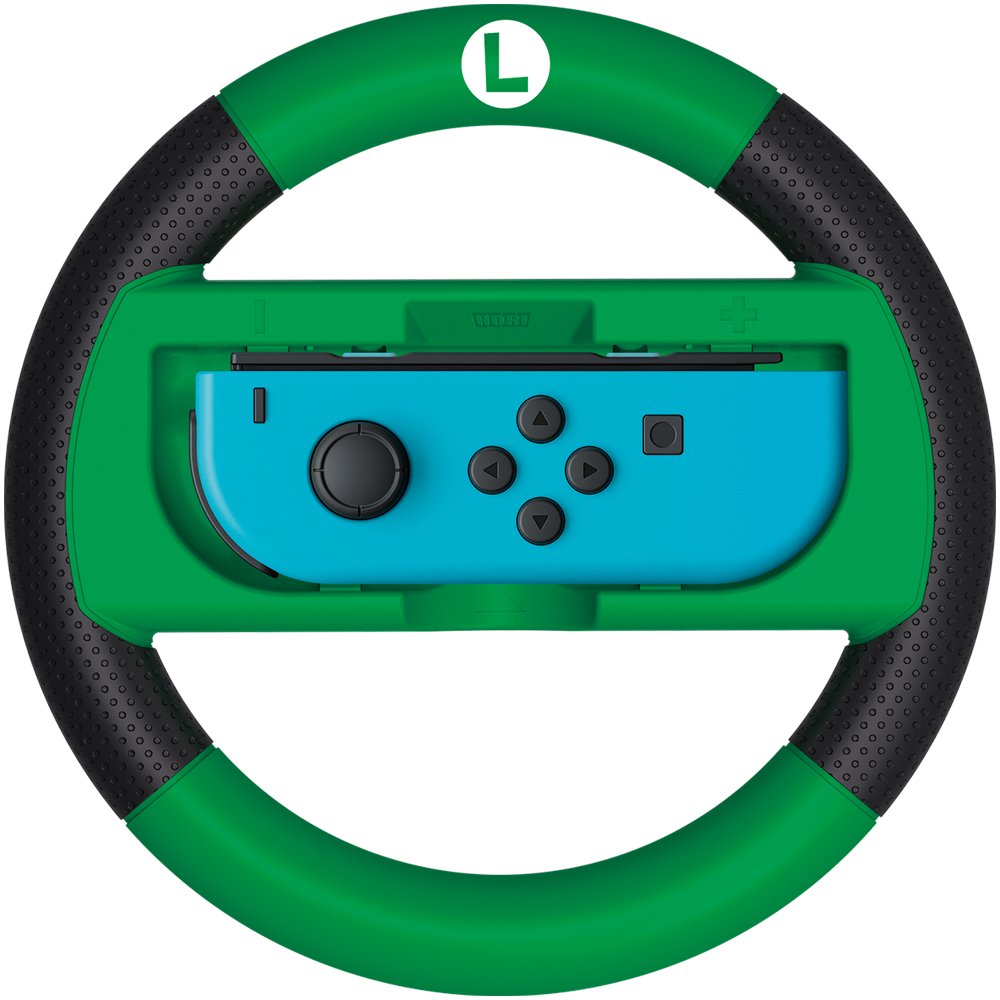 HORI Joy-Con Wheel Mario Kart 8 Dx Luigi For Nintendo Switch- Japan Figure Store - #1 Bring To You The Best Japanese Goods
