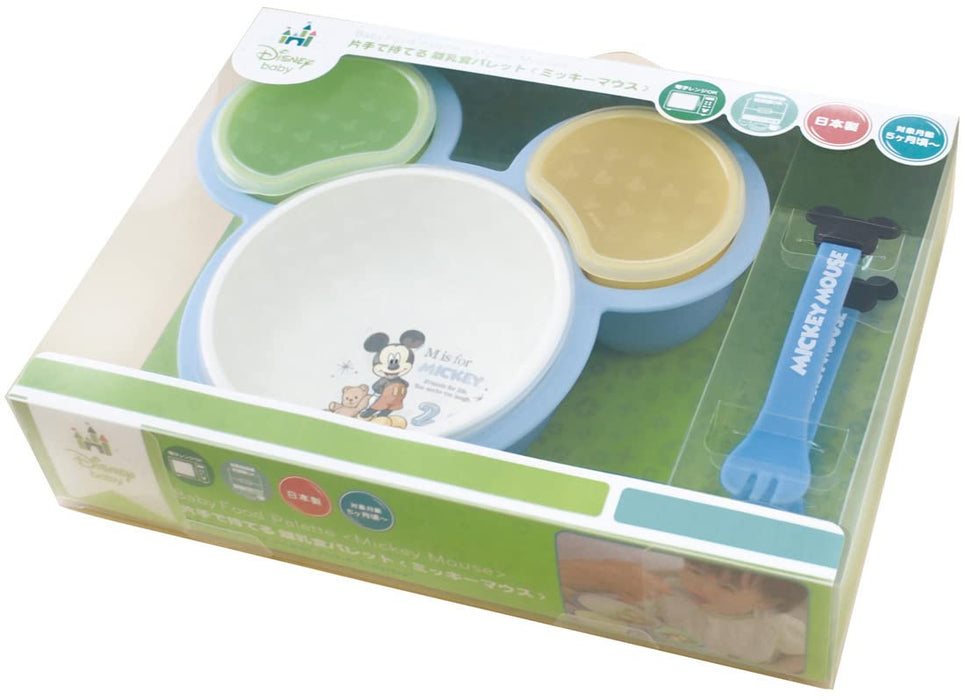 Kam Kasei Nishiki Baby Tableware Set W/ Mickey Mouse - Japan- Japan Figure Store - #1 Bring To You The Best Japanese Goods