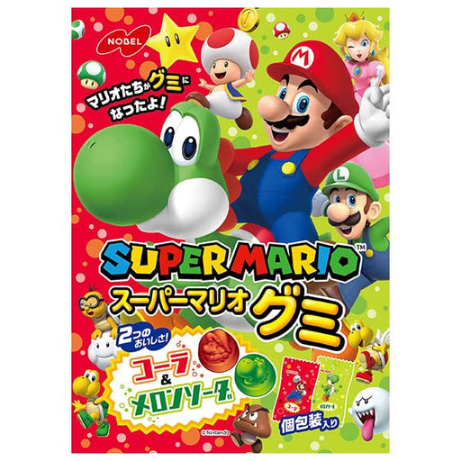 Nobel Confectionery Super Mario Gummy Cola Melon Soda 85G 6 Bags Japan- Japan Figure Store - #1 Bring To You The Best Japanese Goods