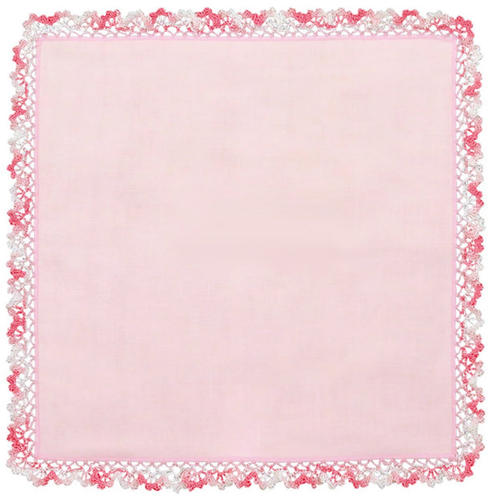 Olympus Thread Sakura Grass Edging Handkerchief Ak-36 Japan- Japan Figure Store - #1 Bring To You The Best Japanese Goods
