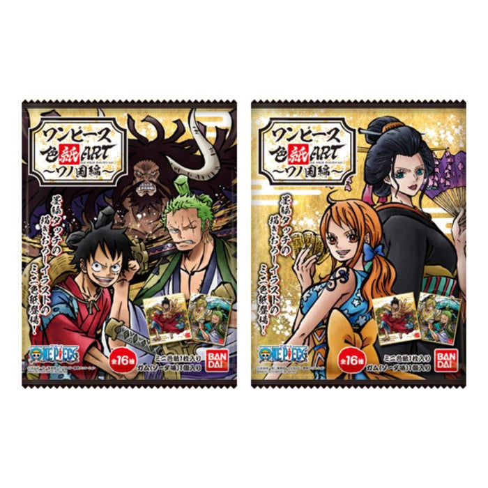 BANDAI CANDY - One Piece Shikishi Art -Wano Country- 10Pack Box - Candy Toy- Japan Figure Store - #1 Bring To You The Best Japanese Goods