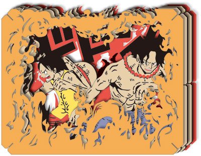 ENSKY Paper Theater Pt-032 One Piece Luffy And Ace- Japan Figure Store - #1 Bring To You The Best Japanese Goods