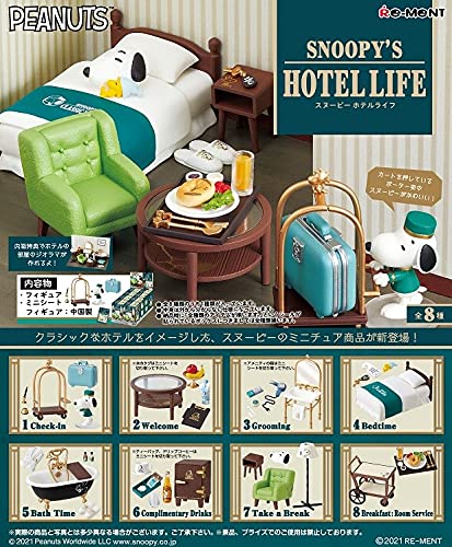 RE-MENT Snoopy'S Hotel Life 8 Pcs Box- Japan Figure Store - #1 Bring To You The Best Japanese Goods