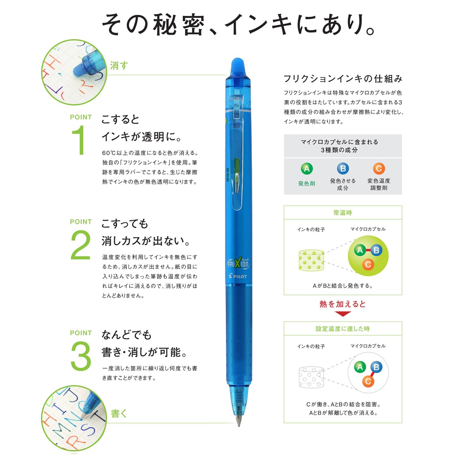 Pilot Japan Erasable Ballpoint Pen Friction Knock 0.7 10 Colors Lfbk-230F-10C- Japan Figure Store - #1 Bring To You The Best Japanese Goods