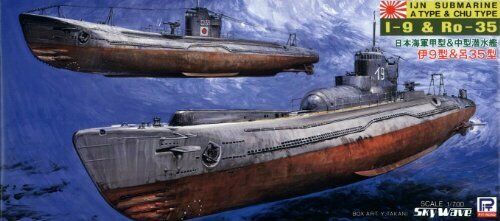 Pit Road 1/700 Japanese Navy Submarine Italy -9 & Lu -35 Spw23 - Japan Figure