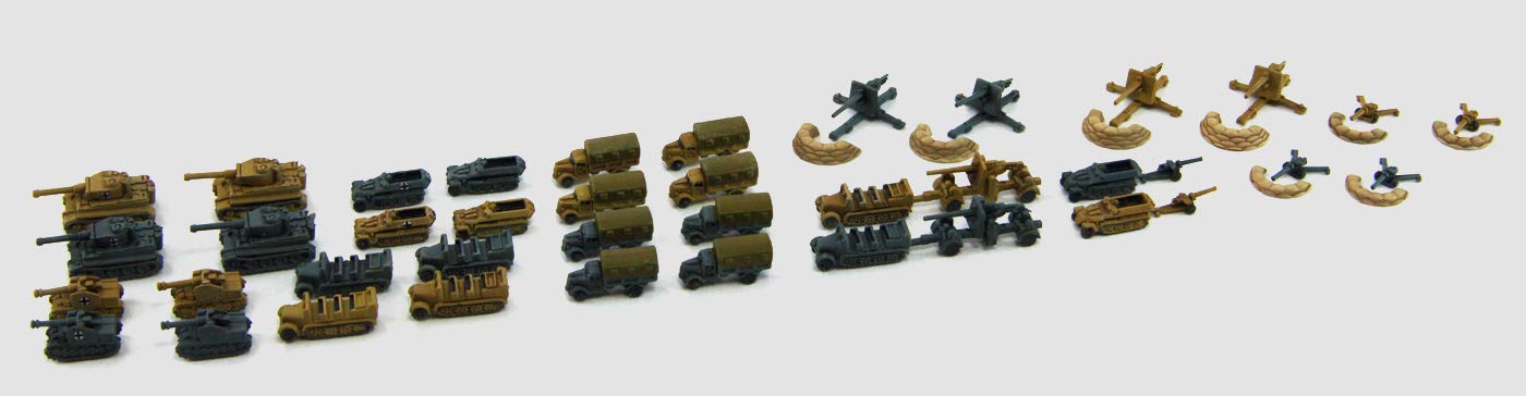 Pit Road 1/700 Mi Series World War Ii German Army Military Vehicle Set 1 Plastic Model Mi02- Japan Figure Store - #1 Bring To You The Best Japanese Goods