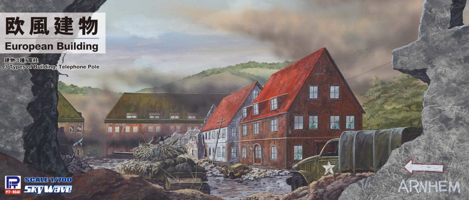 PIT-ROAD 1/700 European Buildings Plastic Model- Japan Figure Store - #1 Bring To You The Best Japanese Goods