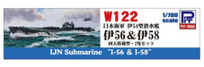 PIT-ROAD Skywave W-122 Ijn I-54 Class Submarine I-56 & I-58 Late Type 1/700- Japan Figure Store - #1 Bring To You The Best Japanese Goods