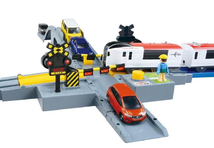 TAKARA TOMY Pla-Rail Plarail J-20 Tomica Railroad Crossing Single Track- Japan Figure Store - #1 Bring To You The Best Japanese Goods