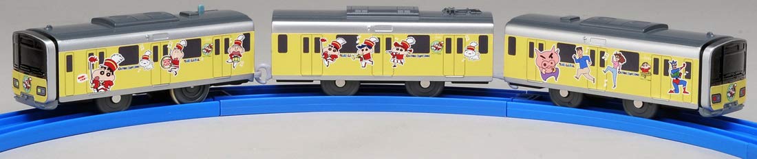Takara Tomy Pla-Rail Sc-08 Tobu 50000 Series Crayon Shinchan Wrapping Train Vehicle Model- Japan Figure Store - #1 Bring To You The Best Japanese Goods