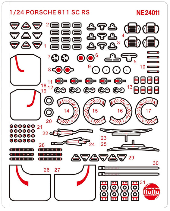 PLATZ Detail Up Parts Racing Series 1/24 Porsche 911 Sc/Rs 1984 Oman Rally Winner- Japan Figure Store - #1 Bring To You The Best Japanese Goods