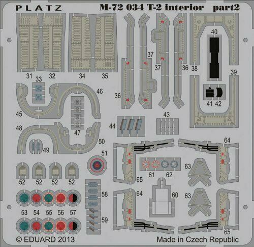 Platz 1/72 Photo-etched Parts For Jasdf T-2 Plastic Model Kit- Japan Figure Store - #1 Bring To You The Best Japanese Goods