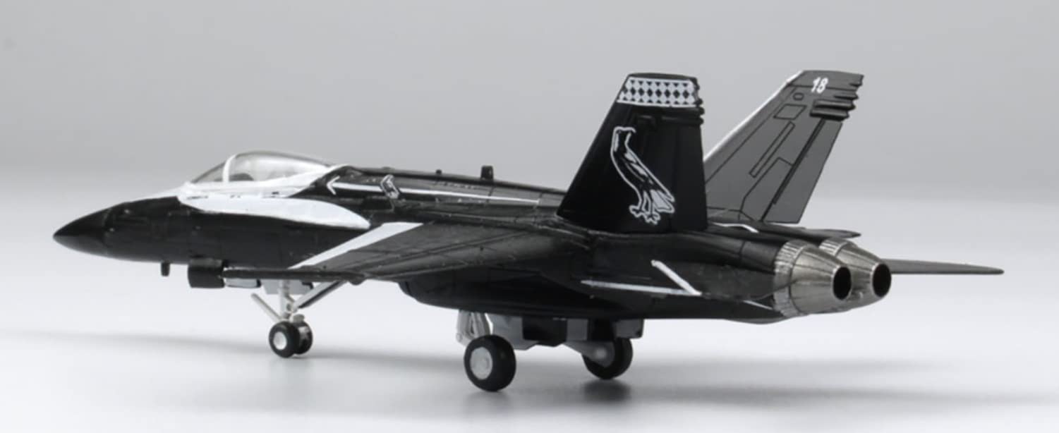 PLATZ 1/144 Raaf F/A-18A Hornet Black Magpie Australian Air Force 100Th Anniversary Paint Design 2Planes Set Plastic Model- Japan Figure Store - #1 Bring To You The Best Japanese Goods