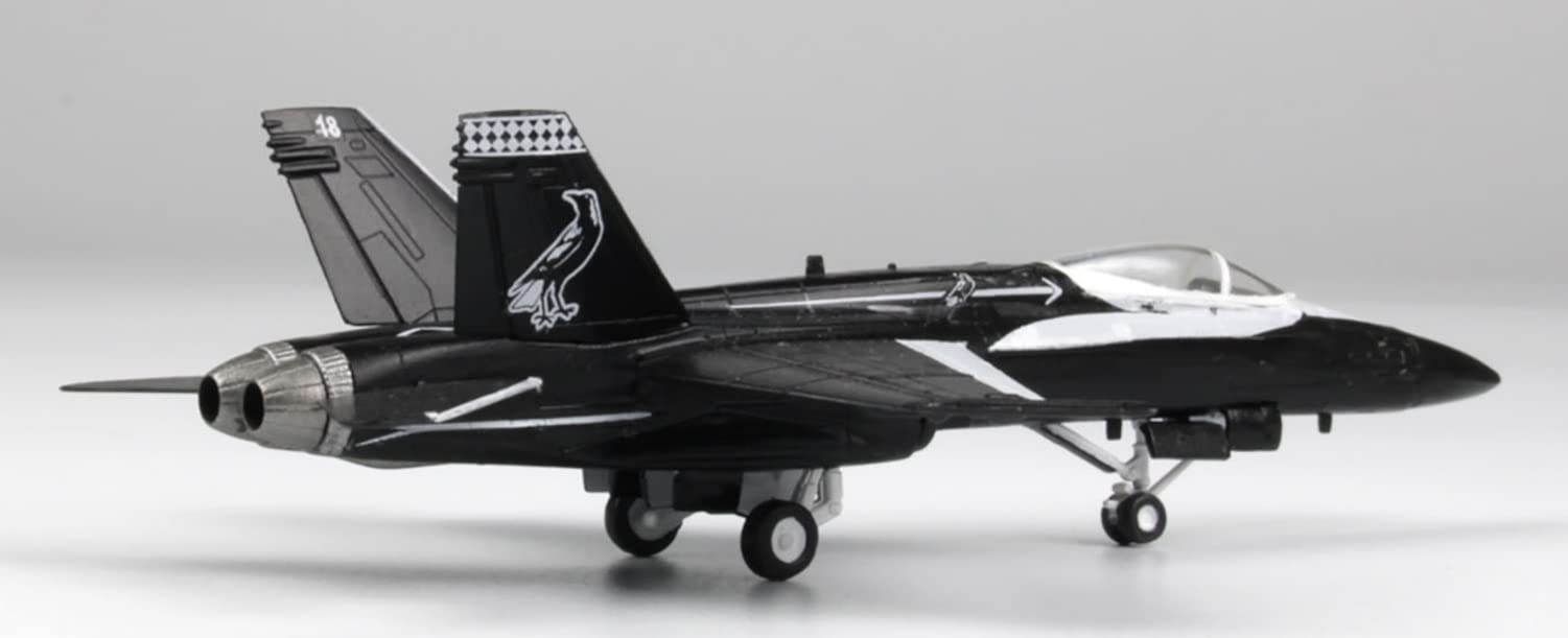 PLATZ 1/144 Raaf F/A-18A Hornet Black Magpie Australian Air Force 100Th Anniversary Paint Design 2Planes Set Plastic Model- Japan Figure Store - #1 Bring To You The Best Japanese Goods