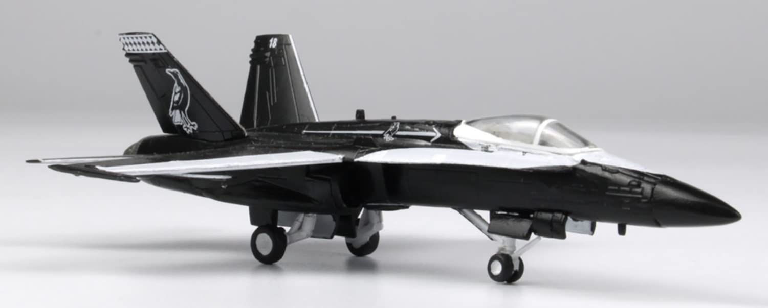 PLATZ 1/144 Raaf F/A-18A Hornet Black Magpie Australian Air Force 100Th Anniversary Paint Design 2Planes Set Plastic Model- Japan Figure Store - #1 Bring To You The Best Japanese Goods