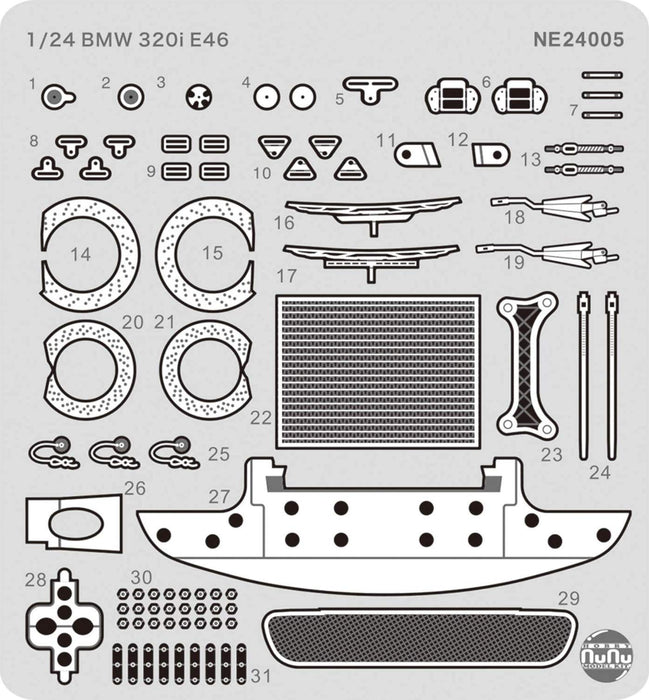 PLATZ Ne24005 Nunu Bmw E46 Detail Up Parts 1/24 Scale Kit- Japan Figure Store - #1 Bring To You The Best Japanese Goods