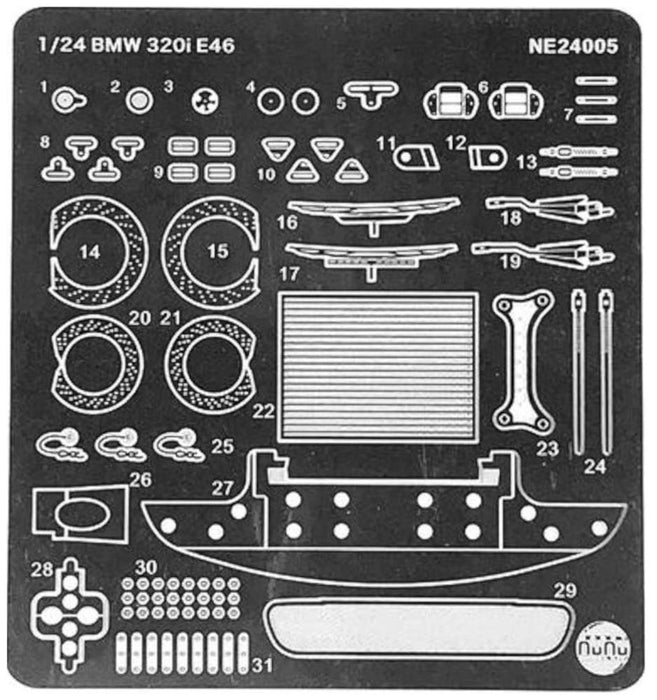 PLATZ Ne24005 Nunu Bmw E46 Detail Up Parts 1/24 Scale Kit- Japan Figure Store - #1 Bring To You The Best Japanese Goods