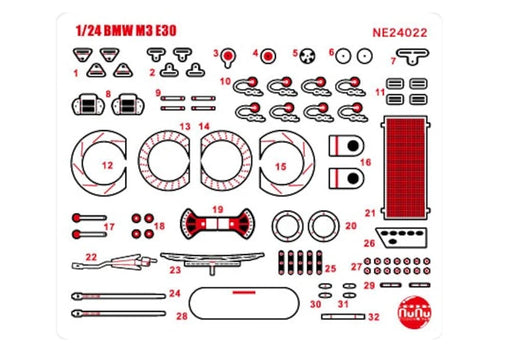 PLATZ Racing Series 1/24 Bmw M3 E30 Gr.A 1990 Inter Tec Class Winner In Fuji Speedway Detail Up Parts- Japan Figure Store - #1 Bring To You The Best Japanese Goods