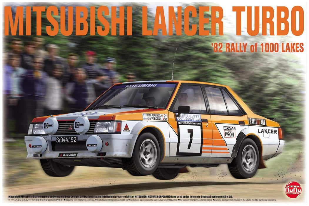 Platz Pn24018 Nunu Racing Series Mitsubishi Lancer Turbo 82 Rally Of 1000 Lakes 1/24 Plastic Model- Japan Figure Store - #1 Bring To You The Best Japanese Goods