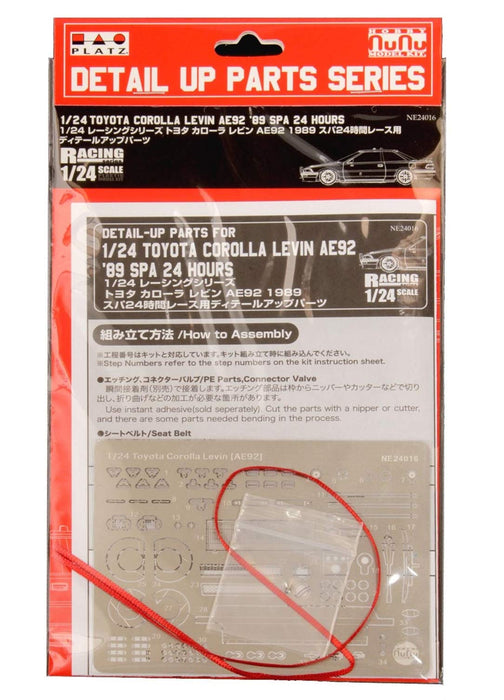 PLATZ Nunu Racing Series 1/24 Toyota Corolla Levin Ae92 '89 Spa 24 Hour Detail-Up Parts- Japan Figure Store - #1 Bring To You The Best Japanese Goods