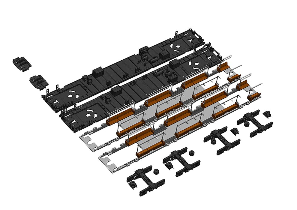 Plum 1:80 Scale Running Kit B For Kuha 201/200 Unpainted Assembly Plastic Kit Pp114 - Pm Office A Japan- Japan Figure Store - #1 Bring To You The Best Japanese Goods