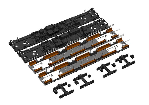 Plum 1:80 Scale 201 Series Running Kit B With Underfloor Equipment & Seats For Moha 201/200 - Japan - Pm Office A (Plum) Pp115- Japan Figure Store - #1 Bring To You The Best Japanese Goods