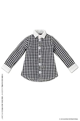 Pnxs Gingham Check Shirt For Pureneemo Black X White (For Dolls)- Japan Figure Store - #1 Bring To You The Best Japanese Goods