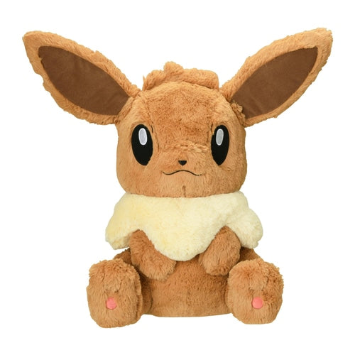 Pokemon Center Original Big Fluffy Plush Toy Eevee- Japan Figure Store - #1 Bring To You The Best Japanese Goods